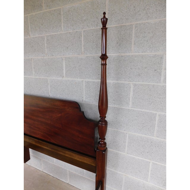 Wood Henkel Harris Mahogany King Size Poster Bed For Sale - Image 7 of 15