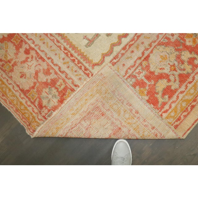 Early 20th Century Antique Zabihi Collection Ivory Turkish Oushak Carpet - 8'8" x 10'8" For Sale - Image 10 of 11