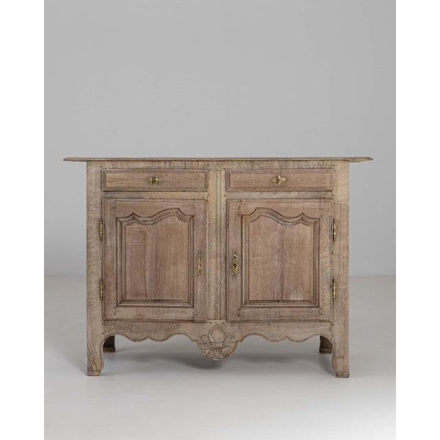 19th Century French Louis XV Style Oak Buffet For Sale - Image 12 of 15