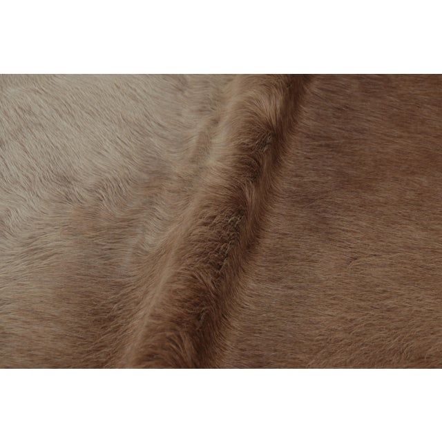 Animal Skin Rug & Kilim’s Large Cowhide Rug in Warm Beige and Brown Tones For Sale - Image 7 of 8