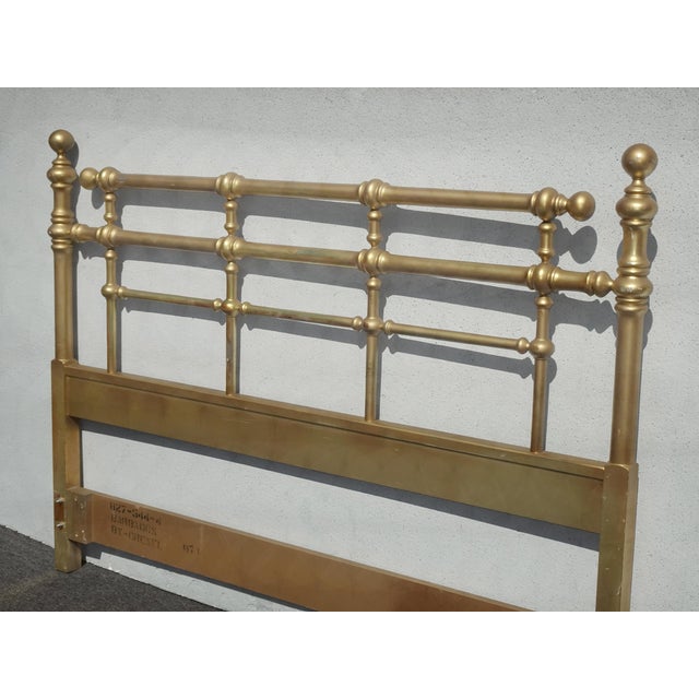 Vintage Drexel Hollywood Regency Gold Queen Headboard by Drexel For Sale In Los Angeles - Image 6 of 14