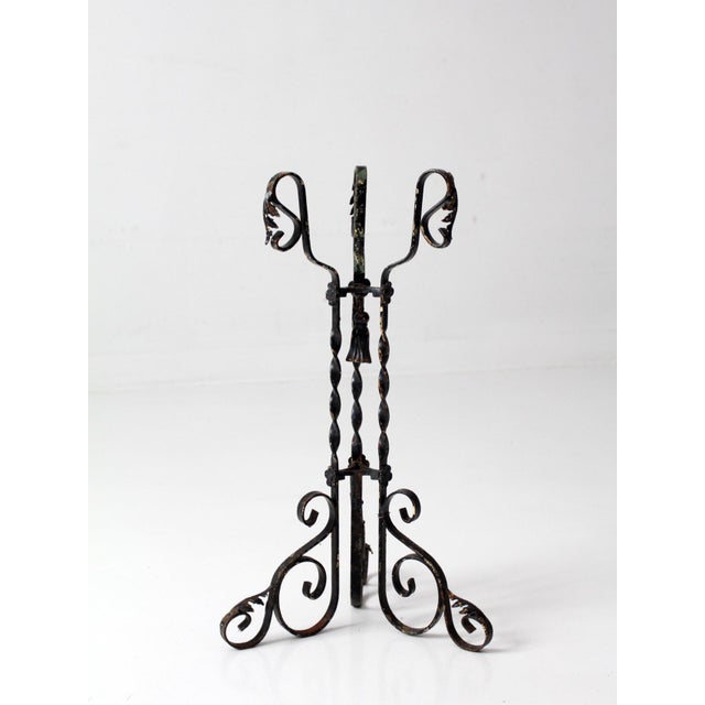 Antique Victorian Wrought Iron Plant Stand For Sale - Image 12 of 18