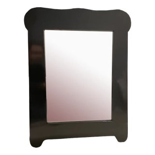 Art Nouveau Black Wall Mirror, 1910s For Sale