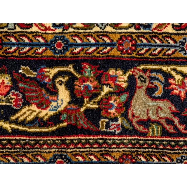 Vintage Silk Rug, 1960s For Sale - Image 9 of 14