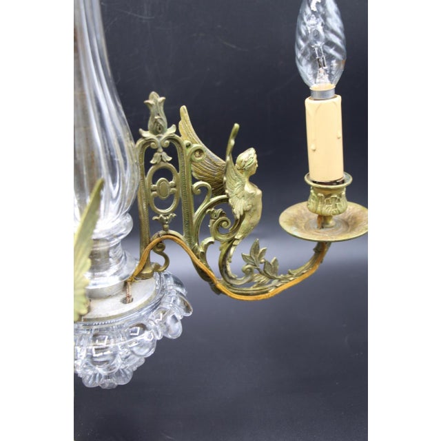 Glass Crystal and Bronze Chandelier from the Baccarat Company, 19th Century For Sale - Image 7 of 9