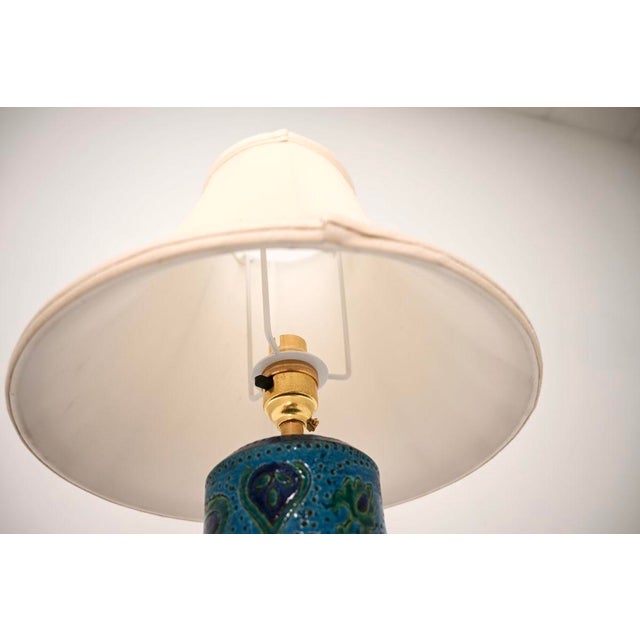 Bitossi Vintage Italian Ceramic Table Lamp by Aldo Londi for Bitossi, 1960 For Sale - Image 4 of 9