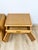 Mid 20th Century Coastal Bamboo Parquet Nightstand Pair Glass Top Hollywood Regency For Sale - Image 12 of 13