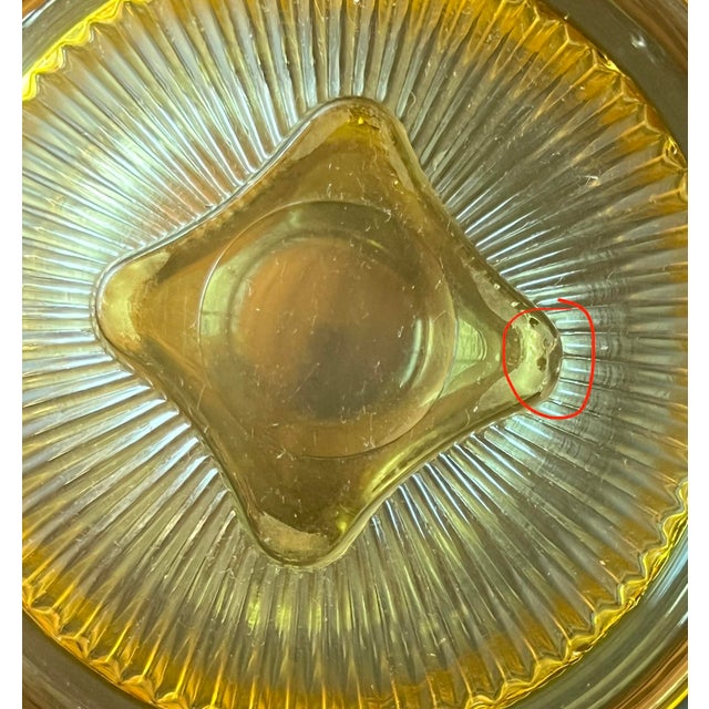 Glass 1930s Depression Glass Bowl For Sale - Image 7 of 7