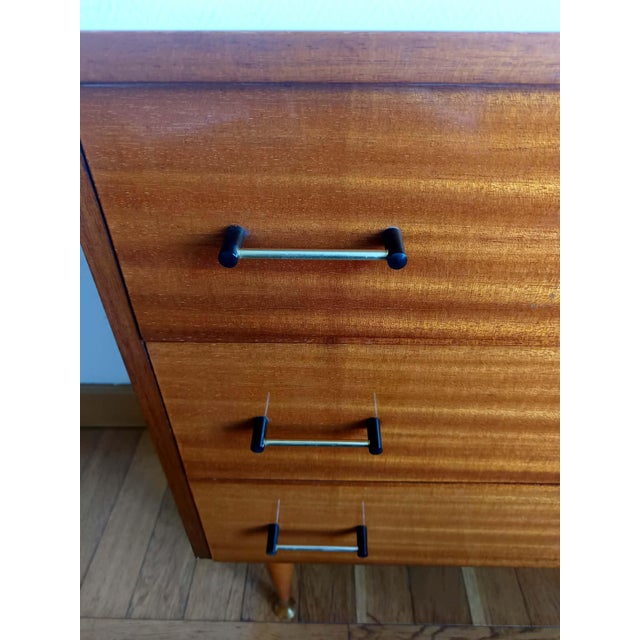Mid-Century Splayed Leg Chest of Drawers, 1950s For Sale - Image 9 of 14