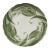 French Faience Green Tulip Plate Choisy Le Roi For Sale