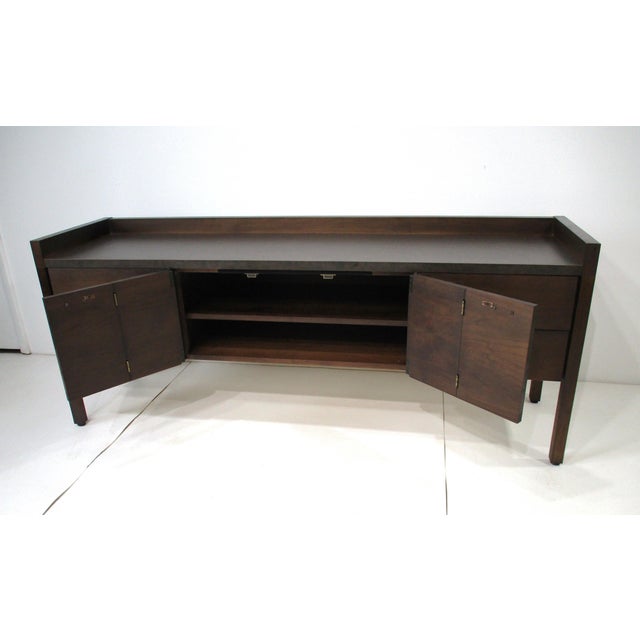 Mid Century Credenza Sideboard or Stereo Cabinet in the Style of Harvey Probber For Sale - Image 9 of 16