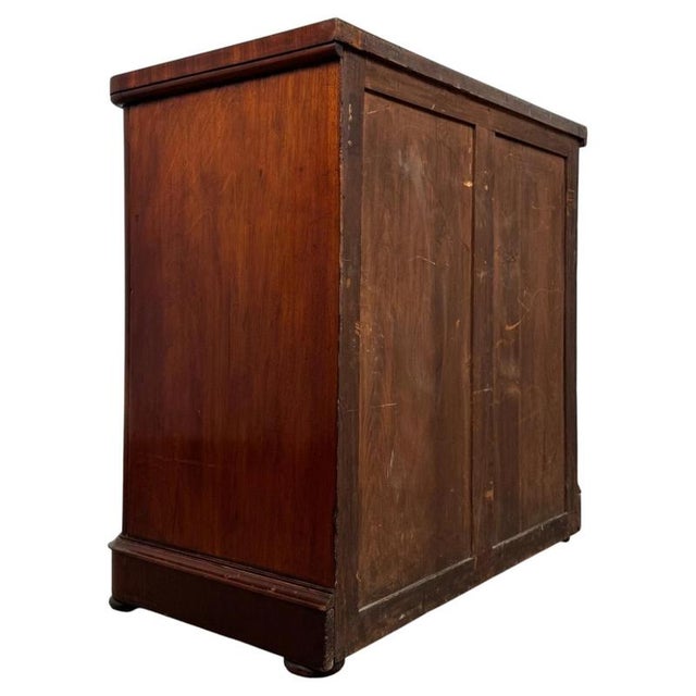 19th Century Victorian English Drawer Chest in Mahogany For Sale - Image 10 of 12