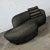 Black Postmodern Black & Khaki Sort of Animal Print Serpentine Cloud-Like Chaise Sofa For Sale - Image 8 of 13