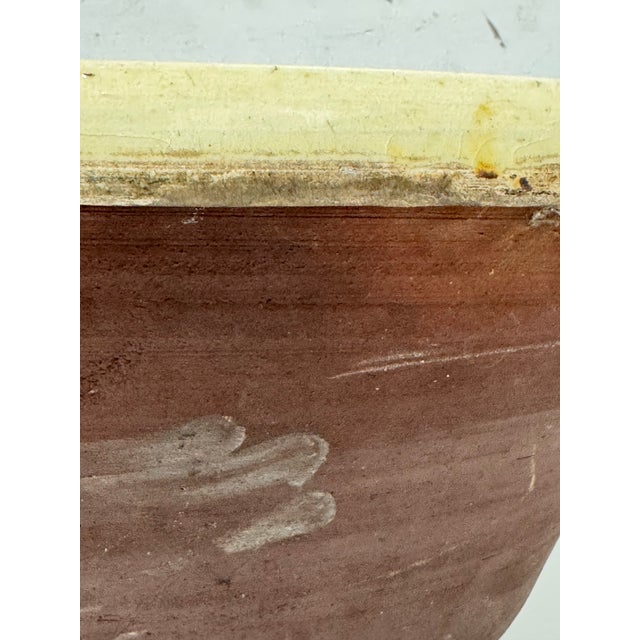 Brown Late 19th Century Antique French Dairy Bowl For Sale - Image 8 of 12