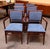 Set of Six European Mid Century Modern Mahogany Framed Dining Chairs c.1960 Scandinavian Design - UK Import - Newly...