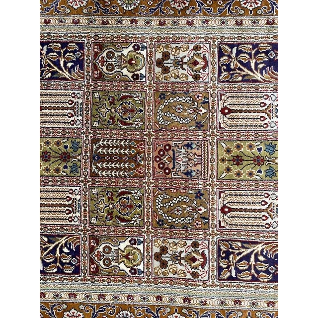 Vintage Fine Silk Hereke Style Rug For Sale - Image 3 of 18