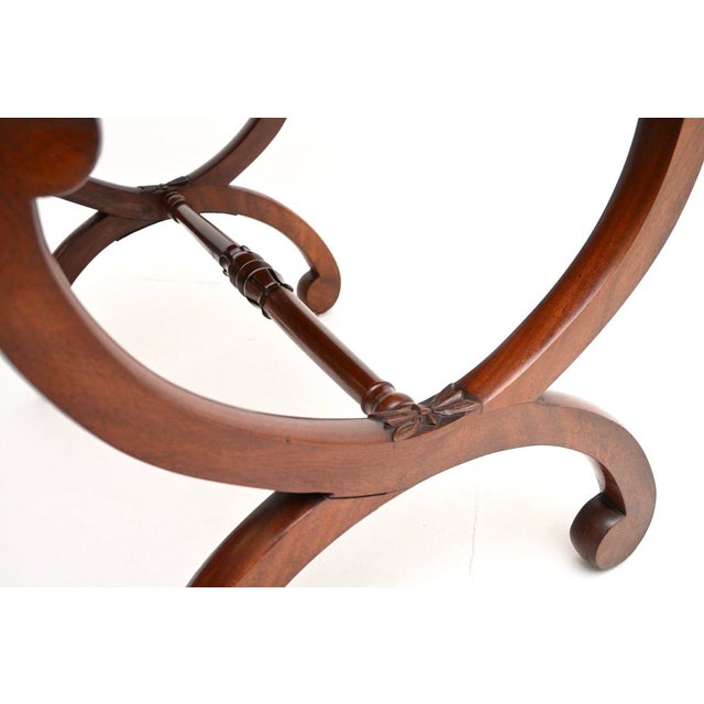 Antique William IV Writing Table with Leather Top, 1830s For Sale - Image 9 of 11