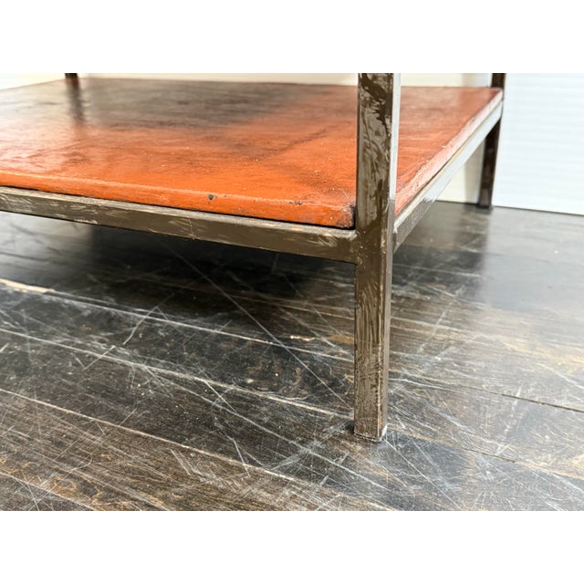 Asian Influenced Orange Lacquered Drawer Chest, Vintage For Sale - Image 12 of 12