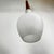 Wood Mid-Century Modern Scandinavian Opaline and Teak Pendant Light, 1960s For Sale - Image 7 of 10
