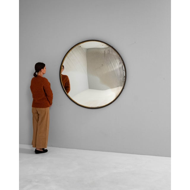 20th Century Czech Metal Round Mirror For Sale - Image 17 of 18