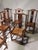Brown Vintage Chinese Brown Tall Yokeback Chairs, Set of 6 For Sale - Image 8 of 16