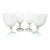 Vintage French Portieux Vallerystal White Opaline Goblets-Set of 4 For Sale