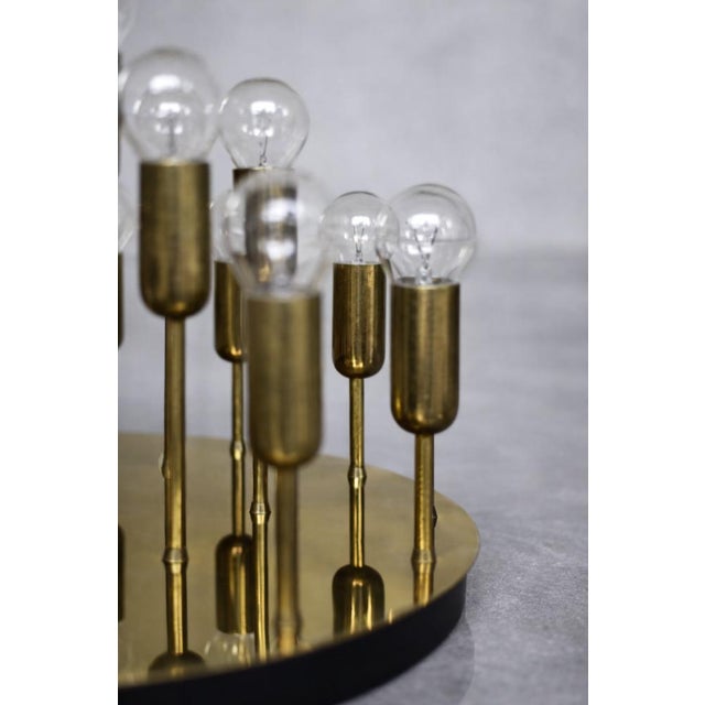 1960s Mid-Century Modern German Atomic Brass Ceiling Lamp from Cosack Leuchten, 1960s For Sale - Image 5 of 18