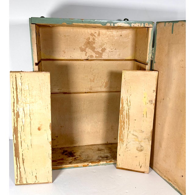 Primitive Mirrored Wall Mount Medicine Cabinet For Sale - Image 13 of 17