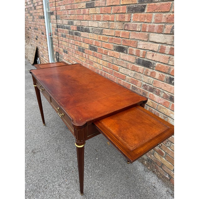 French 19th Century French Louis XV Leather Desk For Sale - Image 3 of 13