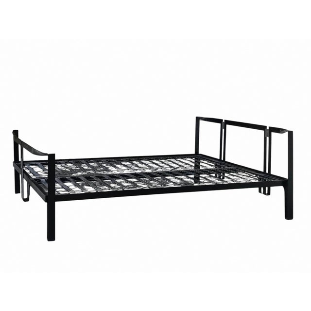 Mid-Century Modern Black Vanessa Double Bed by Tobia Scarpa for Gavina, Italy, 1970s For Sale - Image 3 of 6
