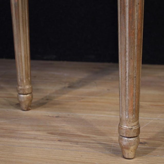 20th Century Italian Louis XVI Lacquered Console Table, 1970s For Sale - Image 11 of 13