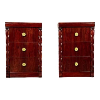 Midcentury Nightstands Side Tables in Rosewood by John Stuart For Sale