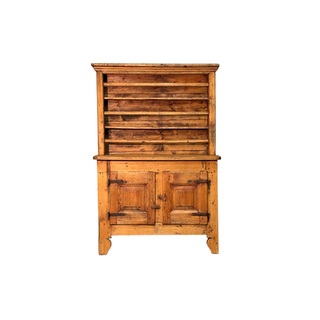 Antique Fir Plate Rack, 1800s For Sale - Image 4 of 4