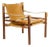 1960s Danish Modern Mid Century Rosewood Sirocco Lounge Chair – Arne Norell — Tan Leather Sling For Sale