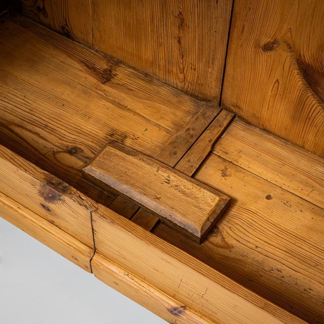 Tan Rural Softwood Armoire, Early 19th Century For Sale - Image 8 of 9