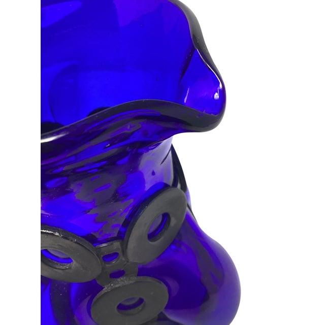 Felipe Deflinger Brutalist Mid Century Cobalt Blue Caged Cocktail Set For Sale In Raleigh - Image 6 of 11