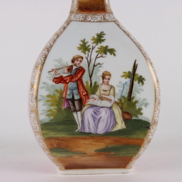 Dresden Porcelain Vases, Set of 2 For Sale - Image 13 of 16