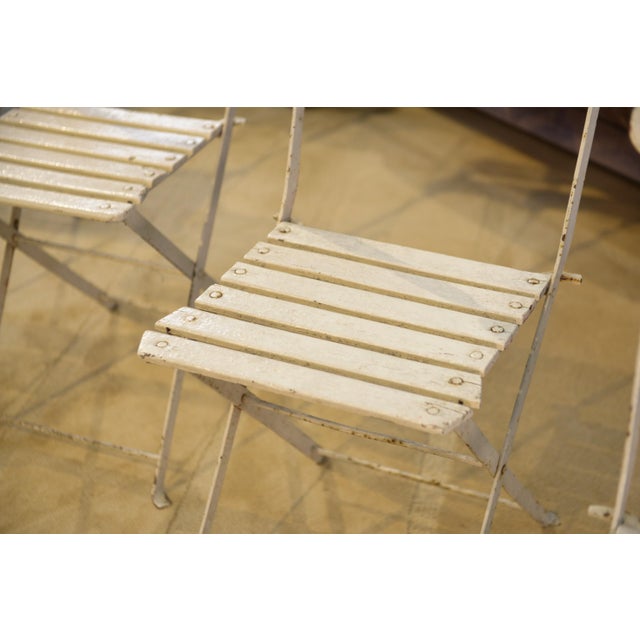 Folding Garden Chairs, 1960s, Set of 4 For Sale - Image 3 of 10