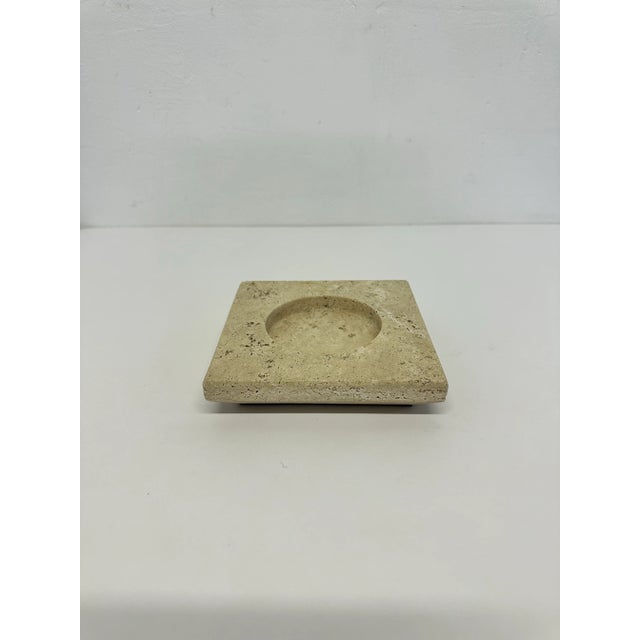 Mid-Century Italian Travertine Ash Tray, 1970s For Sale - Image 4 of 9