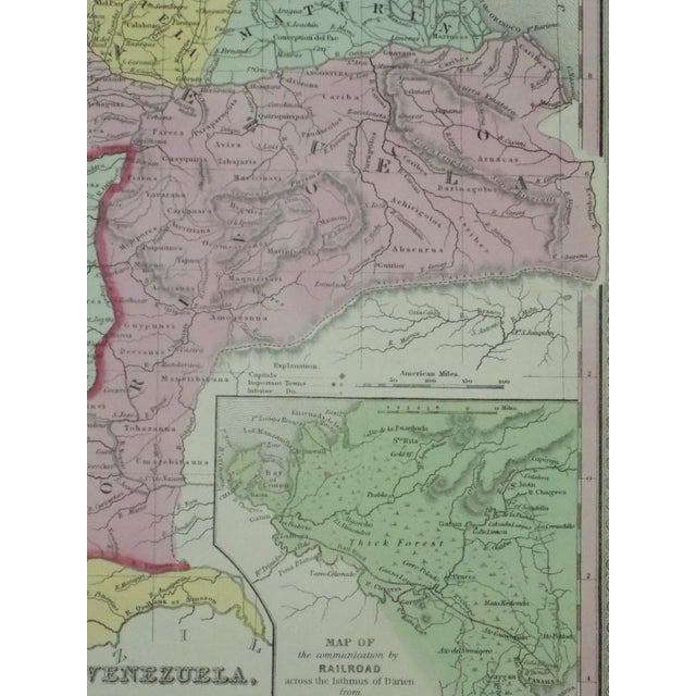 Traditional Venezuela, New Grenada & Equador, Original Map by Cowperthwait, 1850 For Sale - Image 3 of 5