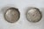 Metal Mexican Salt and Pepper Shaker Pair 2pc Alpaca Silver Abalone Shell 5191b For Sale - Image 7 of 14