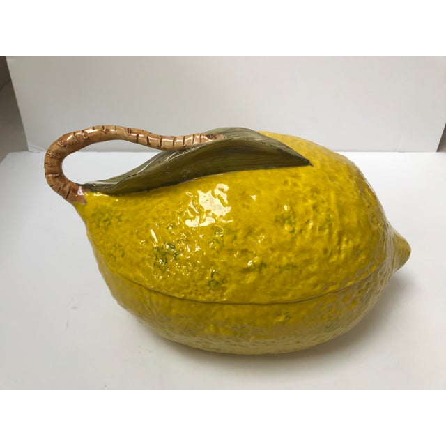 Vintage Italian Lemon Tureen and 4 Matching Soup Bowls Chairish