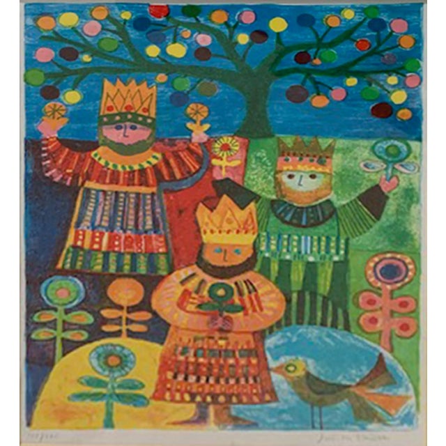 Three Kings, Judith Bledsoe Lithograph For Sale - Image 4 of 5