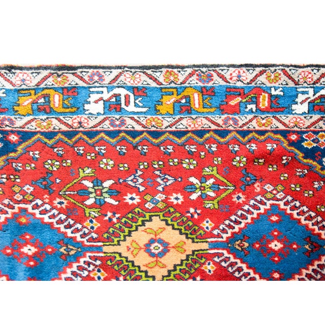 Vintage Persian Yallameh Rug For Sale - Image 4 of 13