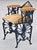 Vintage Art Deco Cast Iron “Paradise Bird” Vanity Chair / Dressing Stool For Sale - Image 4 of 18