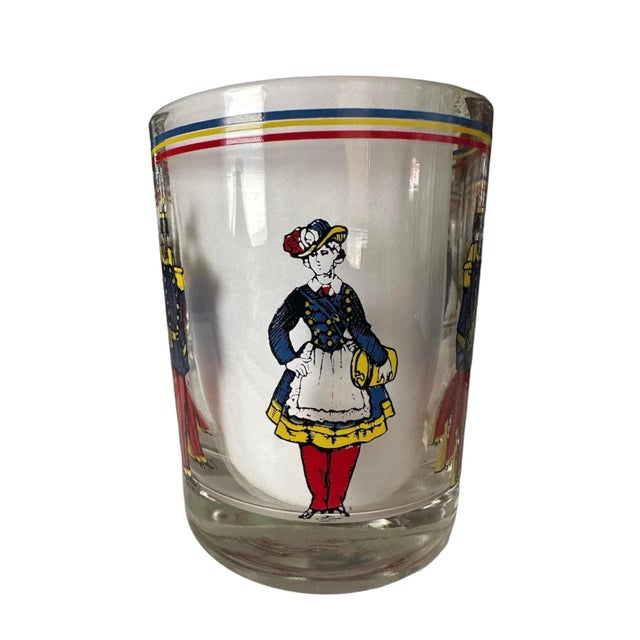 Mid 20th Century Vintage Mid-Century French Soldiers Barware / Lowball / Cocktail Glasses for Neiman Marcus, a Set of 6 in the Manner of Fornasetti For Sale - Image 5 of 9