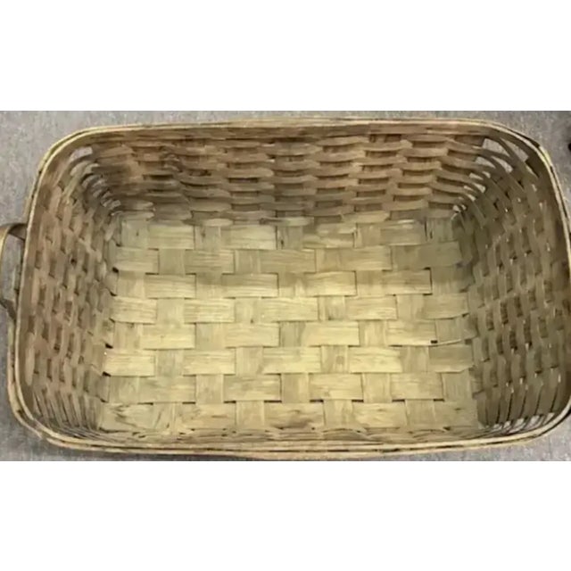 Antique American Hickory Basket For Sale - Image 4 of 6