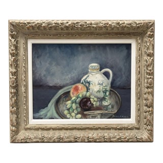 Berenice F. Kalbach Still Life of Fruit and Pitcher, 1969 For Sale