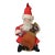 Antique German Crepe Paper & Spun Cotton Santa Figure Under Glass Dome, Made in Germany, Circa 1920s For Sale