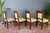 French Empire Style Walnut Table and Chairs, 1920s, Set of 8 For Sale - Image 11 of 18